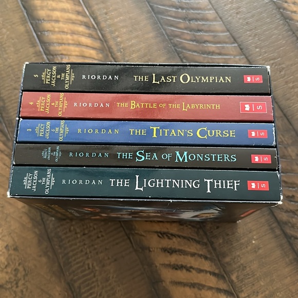 Percy Jackson and the Olympians 5 Book Paperback Boxed Set - Picture 2 of 2
